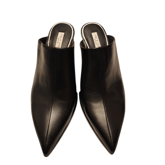 Rag & Bone Eclipse Leather Wedge Mule 7 NWOT - Picture 3 of 12